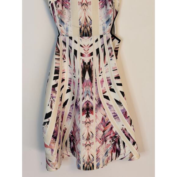 Johanne Beck Abstract Sleeveless Fit & Flare Dress Size S - Picture 4 of 9